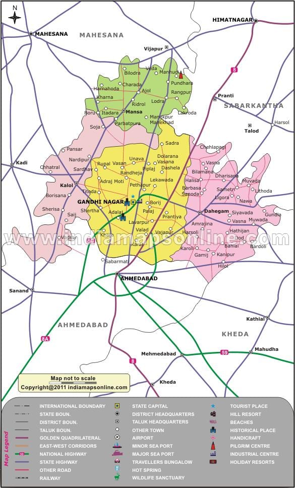 Bangalor gandhinagar hartë