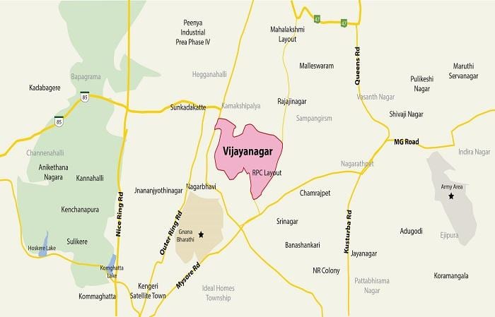 harta e Vijayanagar Bangalor