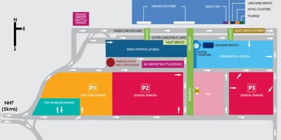 Harta e Bangalorit aeroport