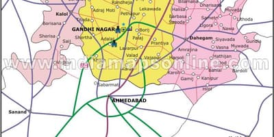 Bangalor gandhinagar hartë