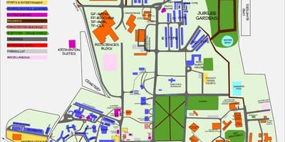 Harta e IISC Bangalor
