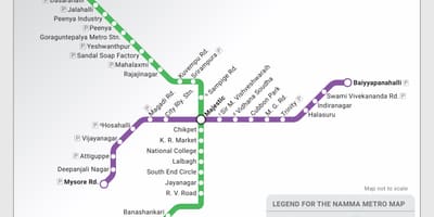 Bangalor metro hekurudhor hartë